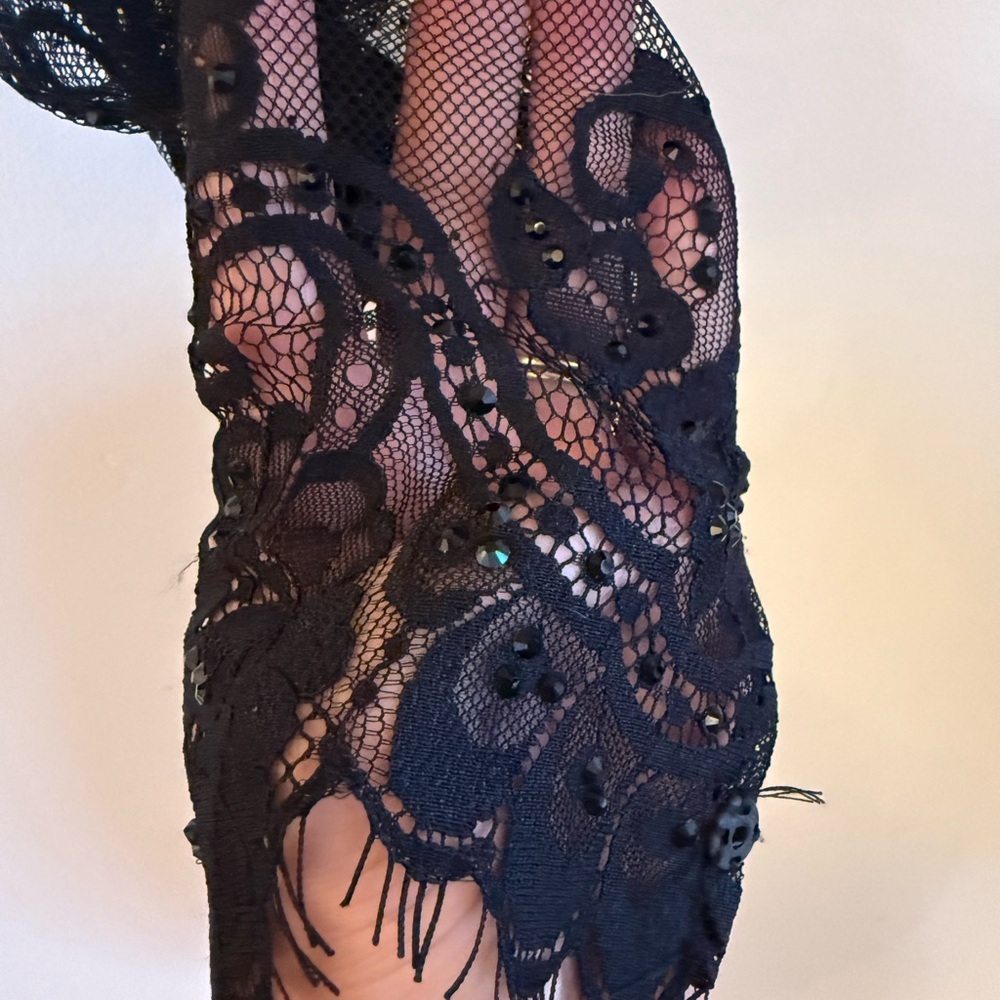 Sherri Hill beaded crop top whimsical - Picture 8 of 10